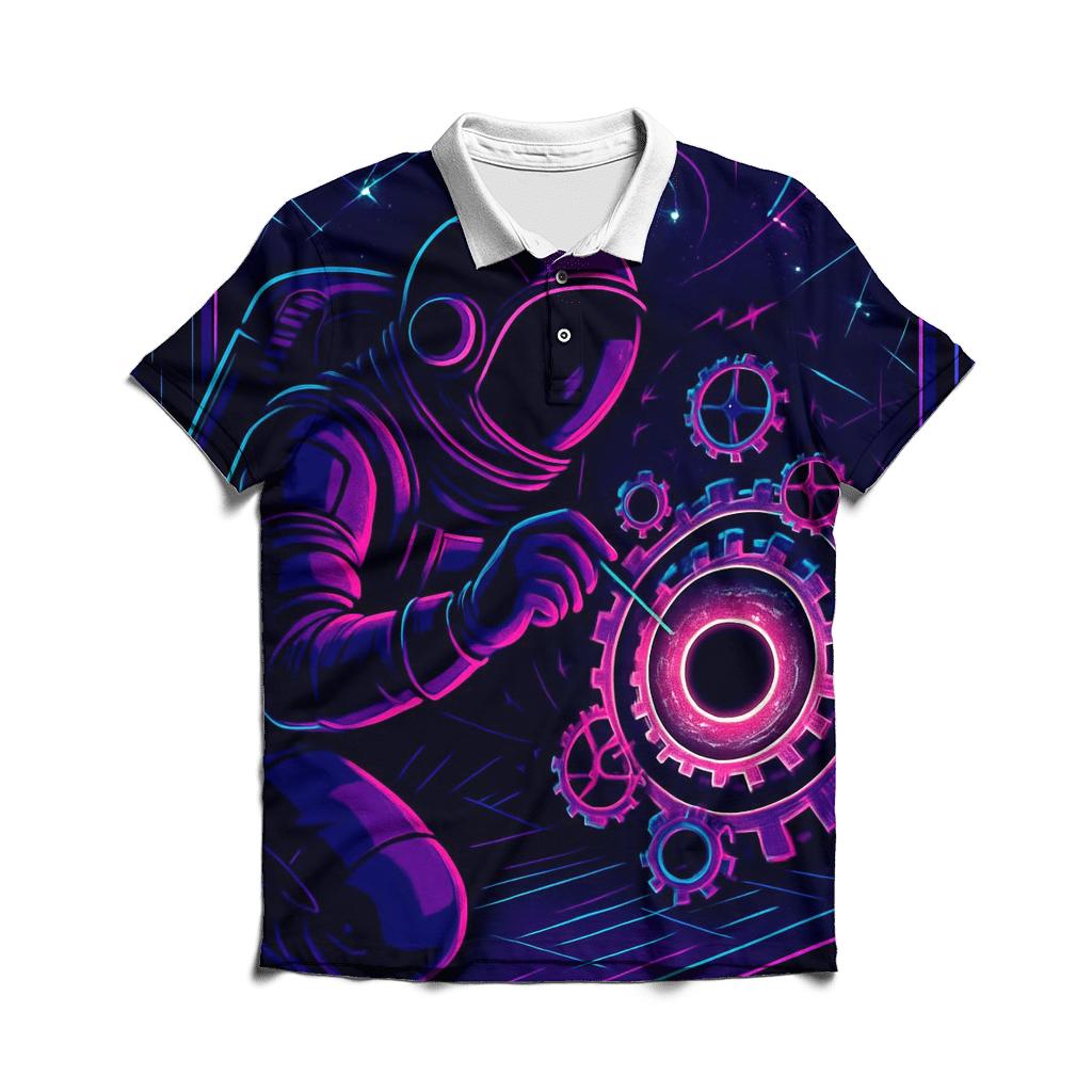 The Clockmaker Of Event Horizon Alley classic pique polos