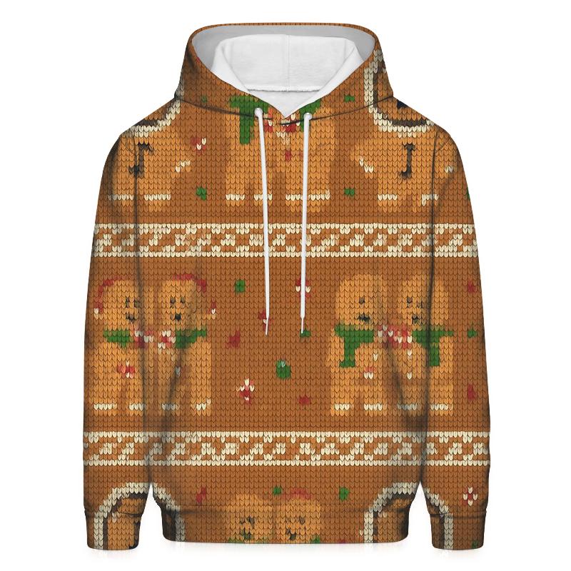 Gingerbread Space Helmet Carolers Pattern hoodie designs