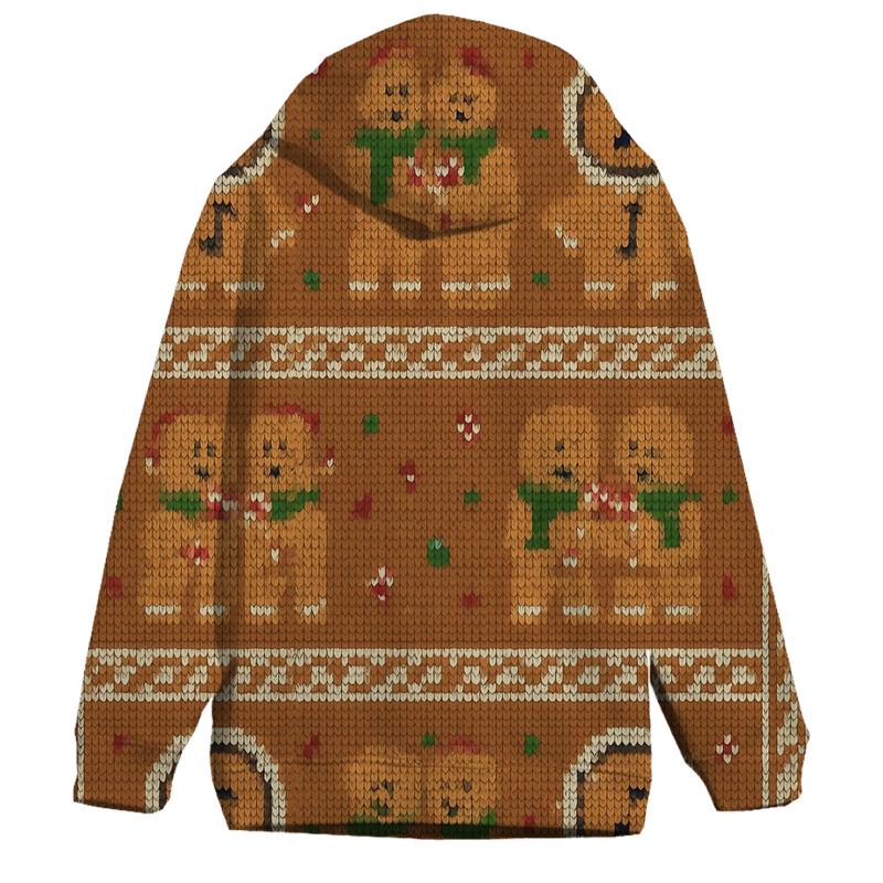 Gingerbread Space Helmet Carolers Pattern hoodie designs