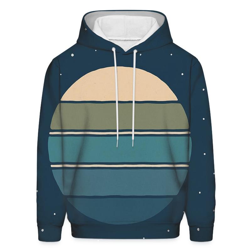 Ring Plane Horizon Bands zip-up hoodies