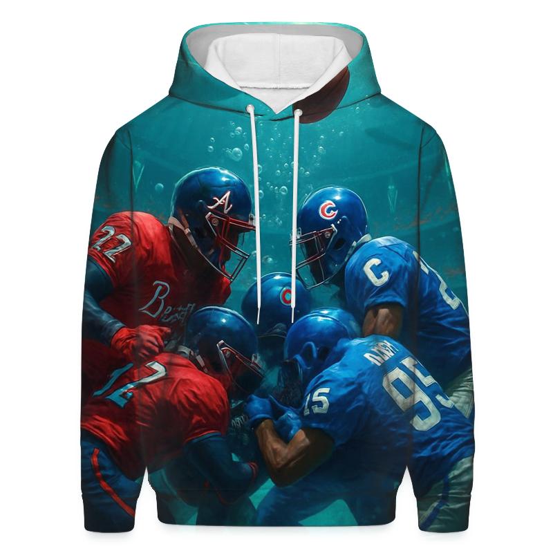 Underwater Bubble Dome Battle Braves Versus Cubs designer hoodies