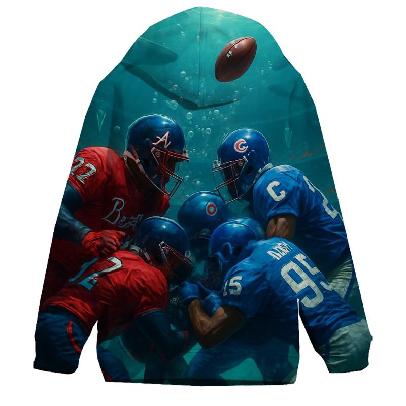 Underwater Bubble Dome Battle Braves Versus Cubs designer hoodies