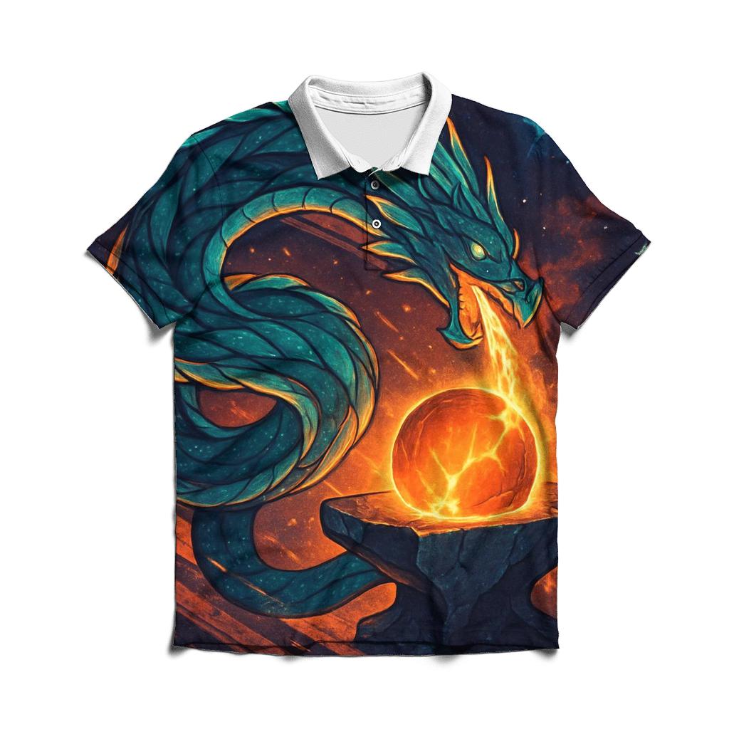 Aurora Forge Of The Star Dragon stylish collar polo tees