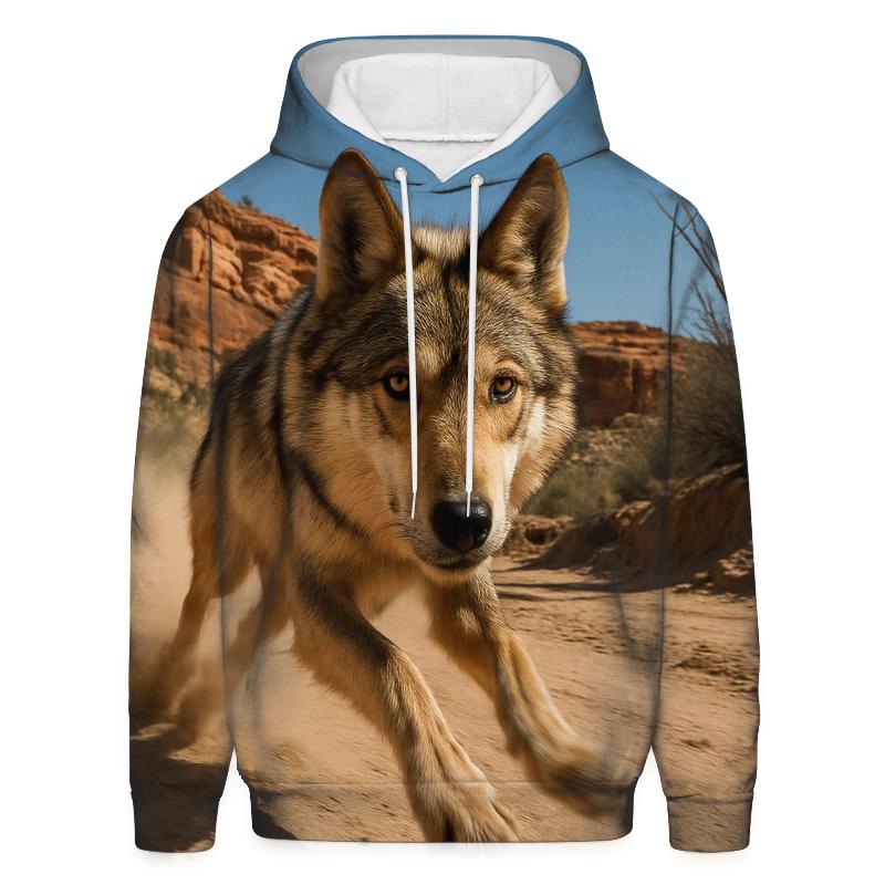 Mexican Gray Wolf In Borderland Canyon Dust hoodie trends