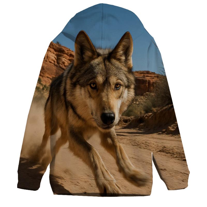 Mexican Gray Wolf In Borderland Canyon Dust hoodie trends