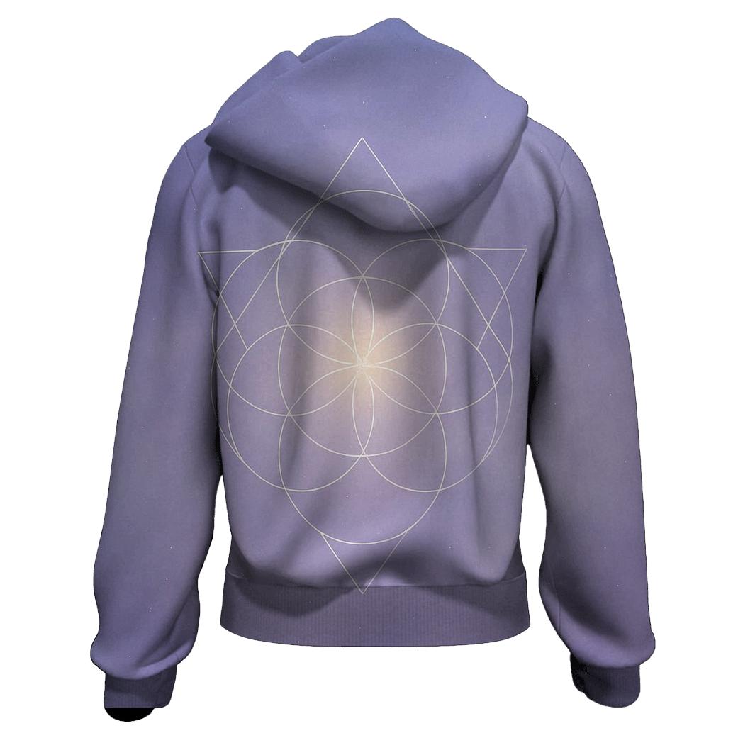 Luminous Breath Geometry heavyweight hoodies