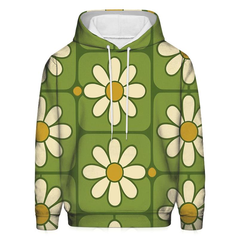 Daisy Tile Kitchen Wallpaper Revival pullover hoodies
