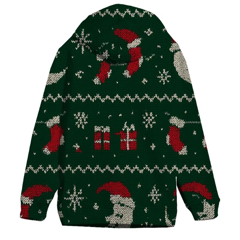 Moon Phase Stocking Garland Pattern hoodie styles