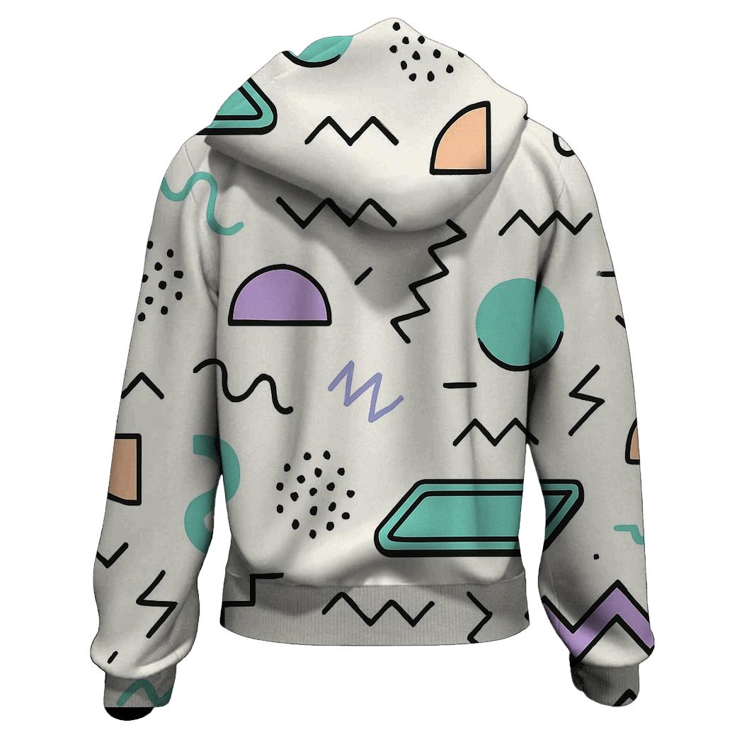 Mall Food Court Geometric Memphis hoodie designs