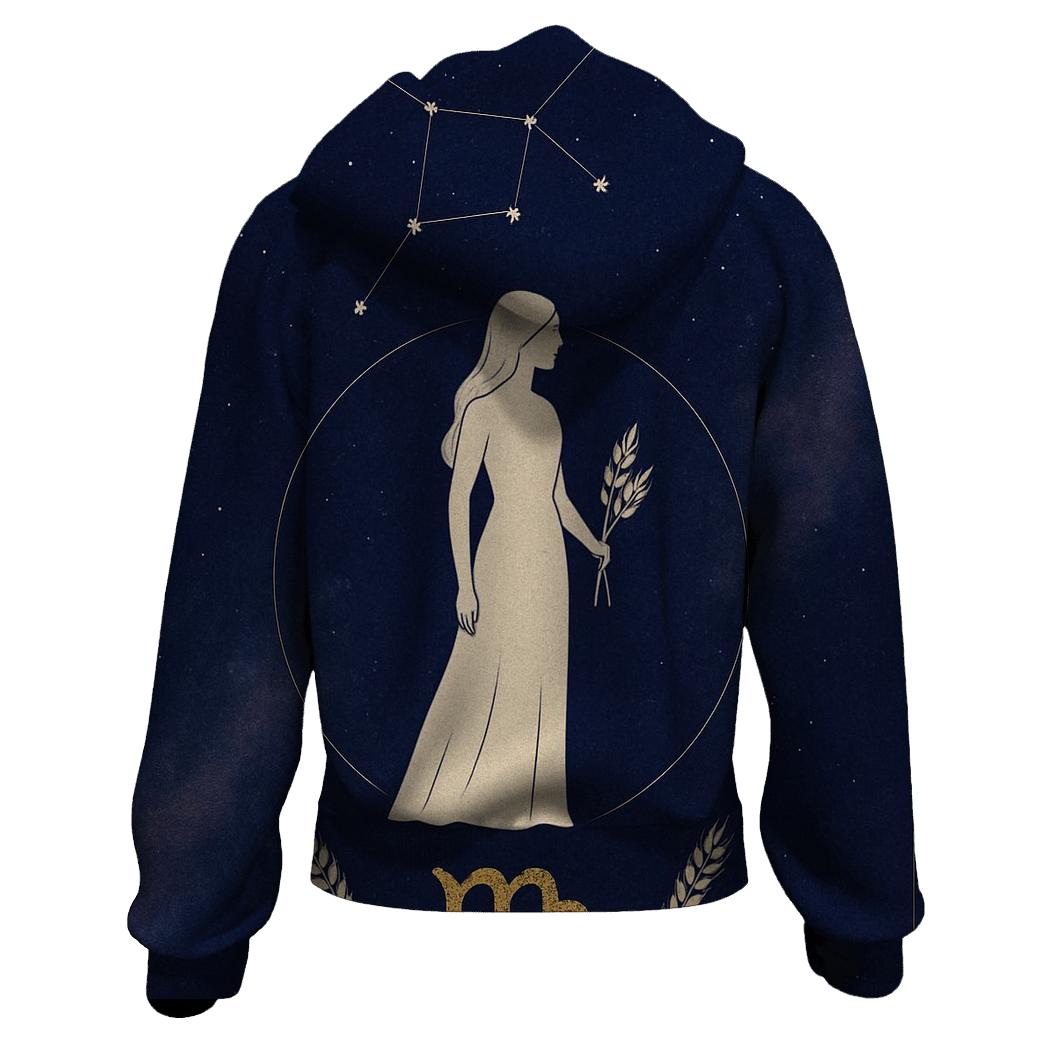 Virgo Alchemical Harvest Star Chart designer hoodies