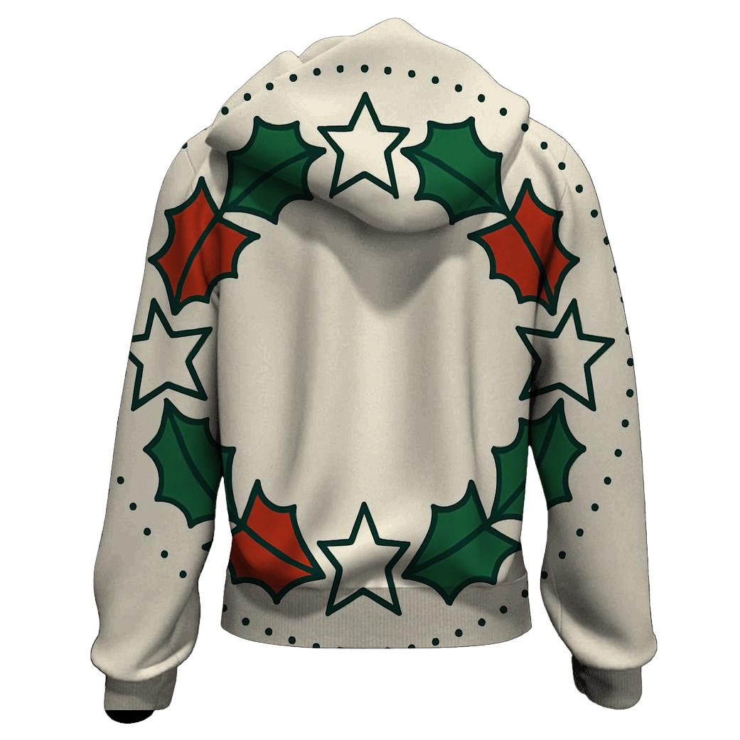 Celestial Holly Star Wreath designer hoodies