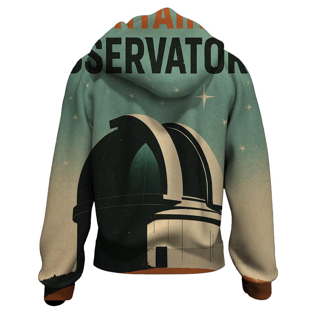 Worn Observatory Travel Poster 1963 custom hoodies