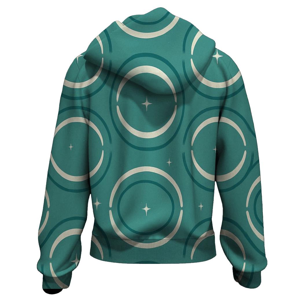 Gravitational Lens Arc Tiling zip-up hoodies