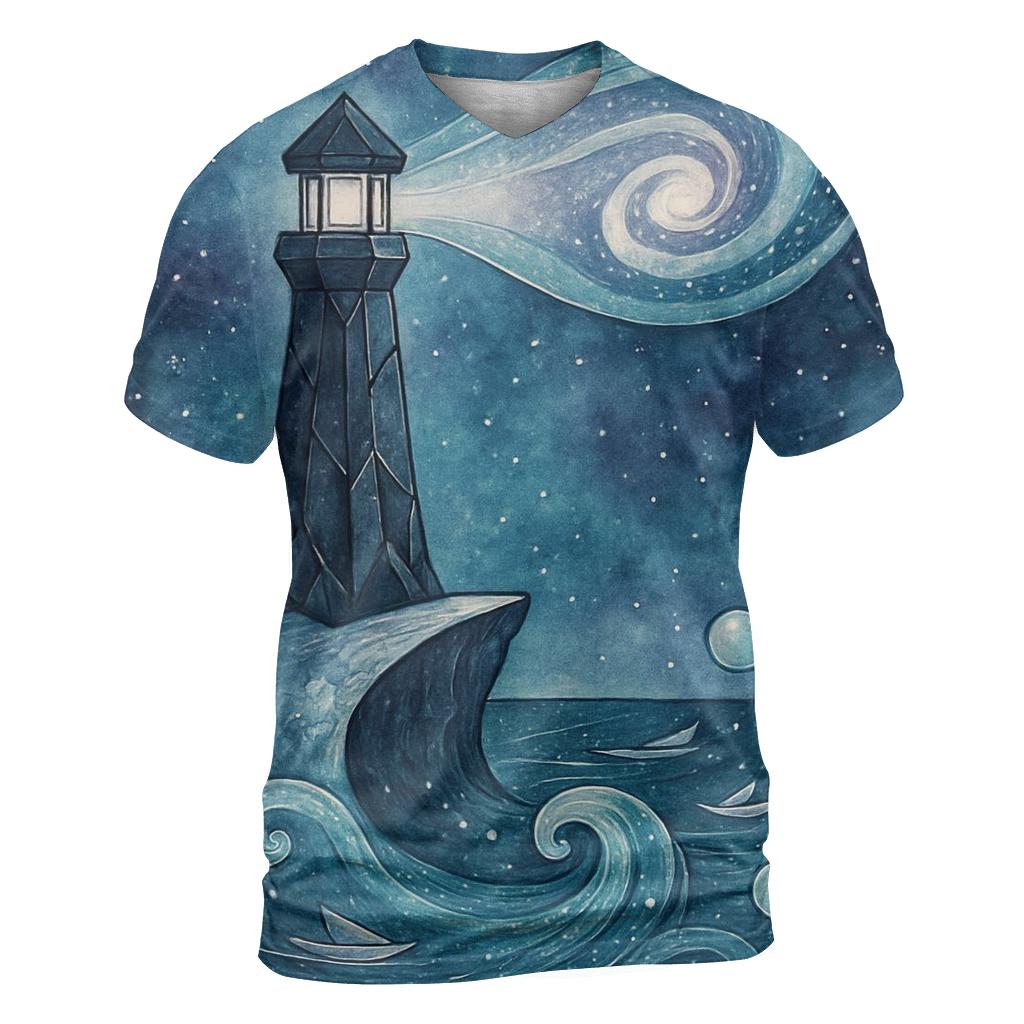 Lighthouse Of The Nebula Tide custom all-over print shirts