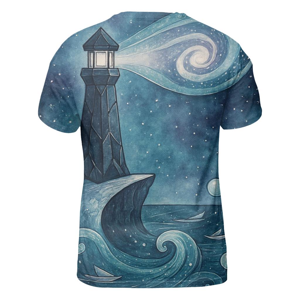 Lighthouse Of The Nebula Tide custom all-over print shirts