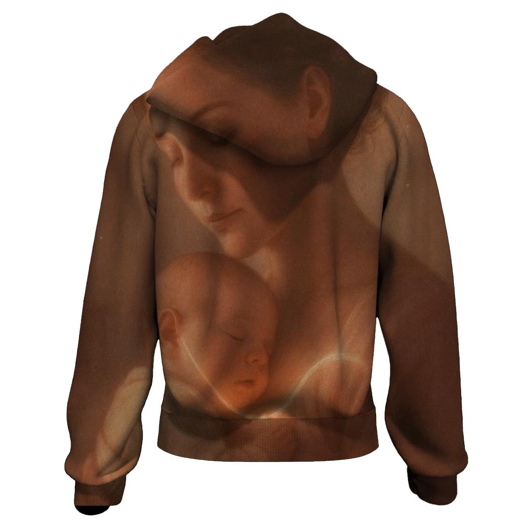 The Heartbeat Lullaby A Rhythm Learned Before Words zip-up hoodies