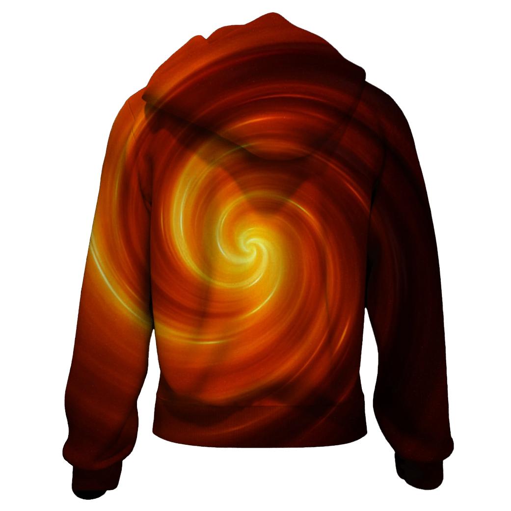 Molten Amber Vortex Gradient premium hoodies