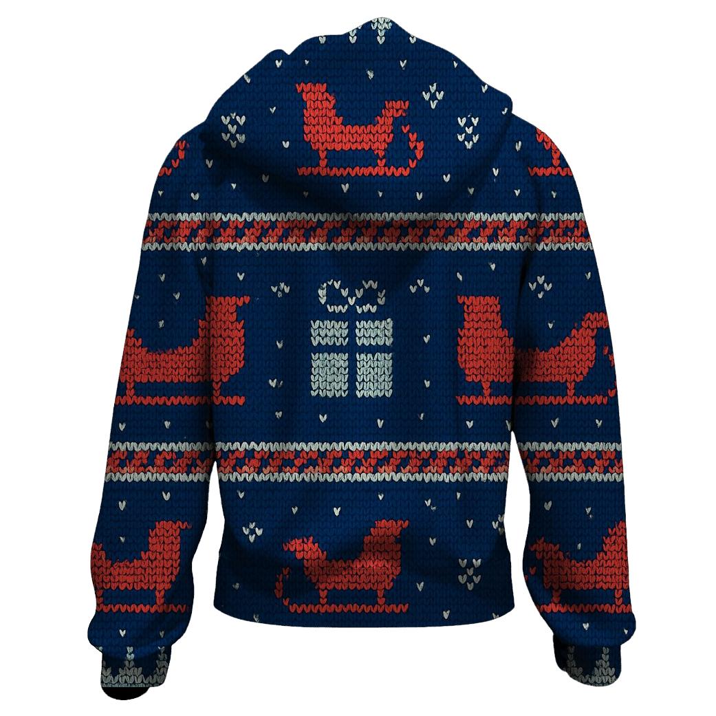 Aurora Sleigh Speedway Pattern designer hoodies