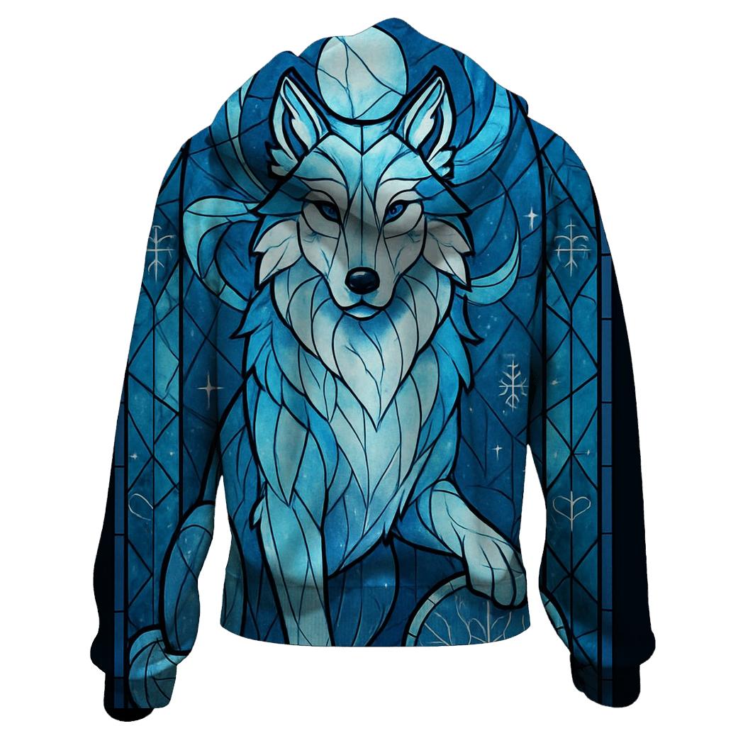 Cathedral Of The Frost Guardian Wolf premium hoodies