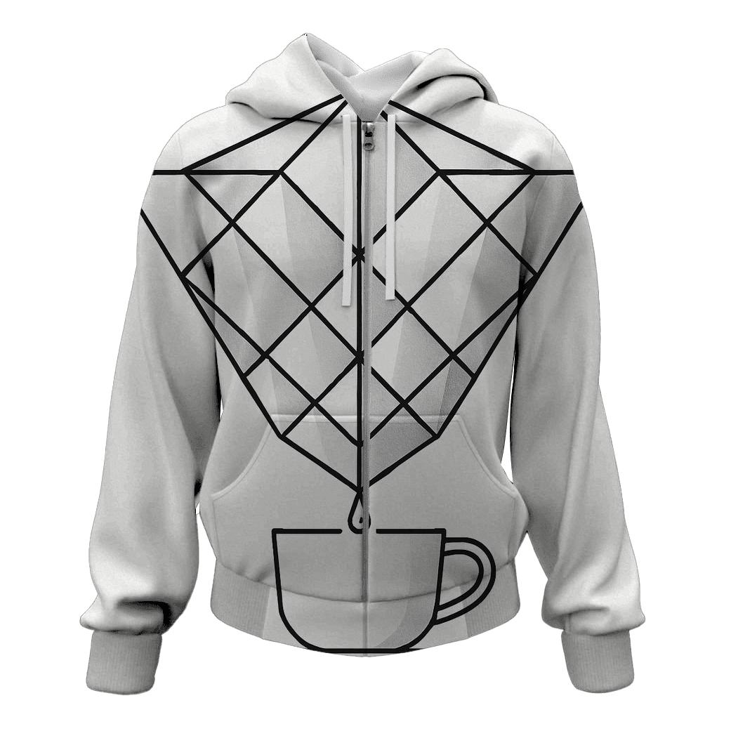 Filter Fold Geometry heavyweight hoodies