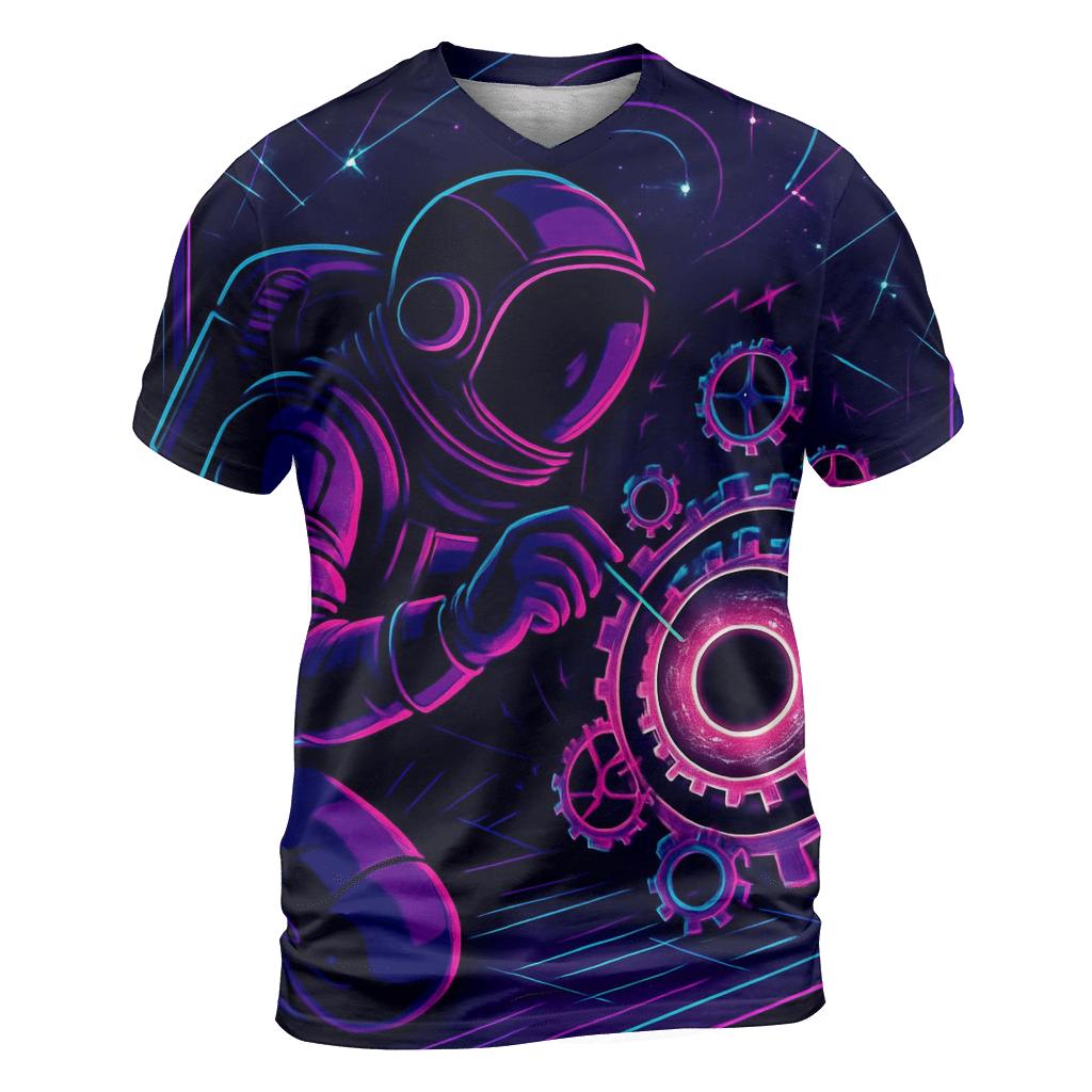 The Clockmaker Of Event Horizon Alley vibrant all-over design tees