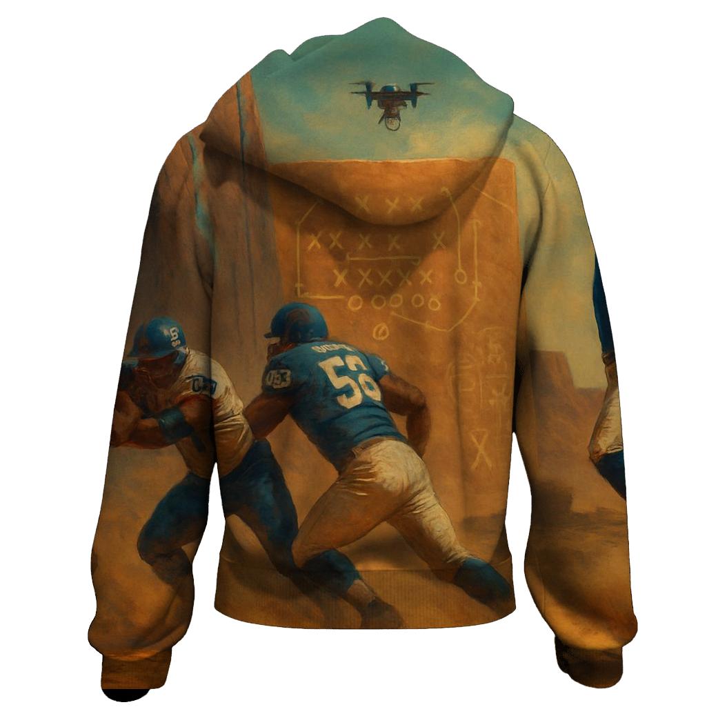 Desert Monolith Showdown Braves Versus Cubs graphic hoodies