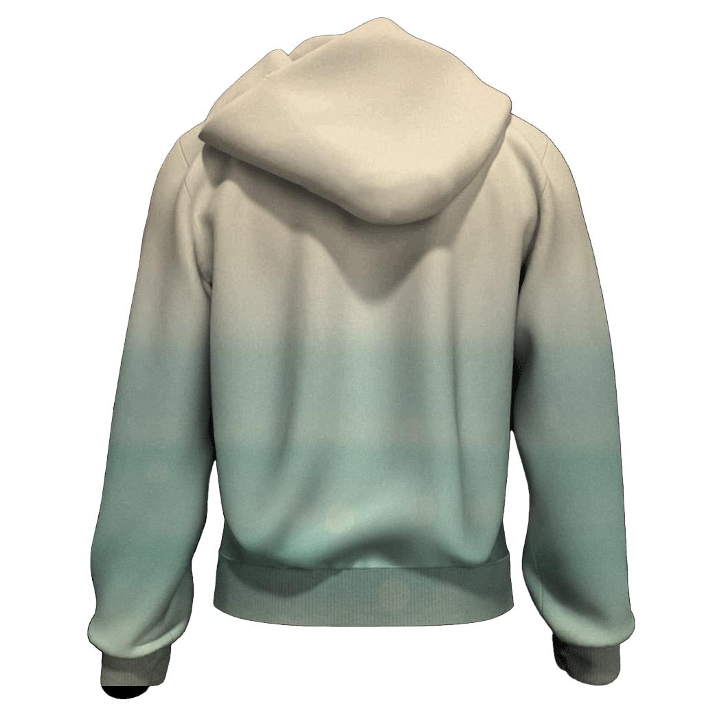 Sea Glass Horizon Fade zip-up hoodies