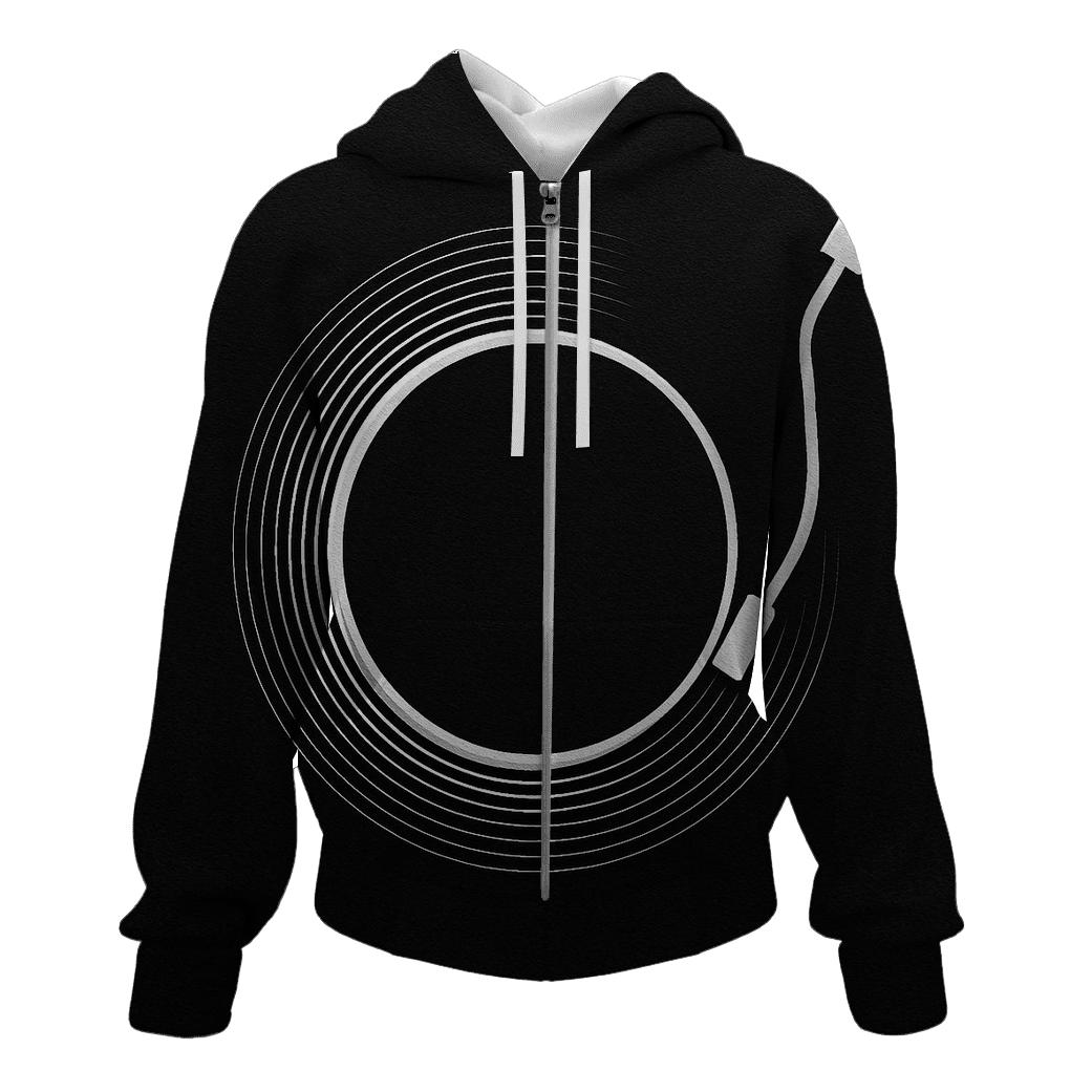 Monochrome Turntable Eclipse hoodie designs