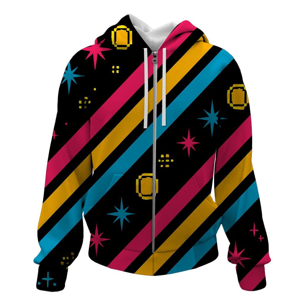 Arcade Cabinet Side Art Stripes custom hoodies