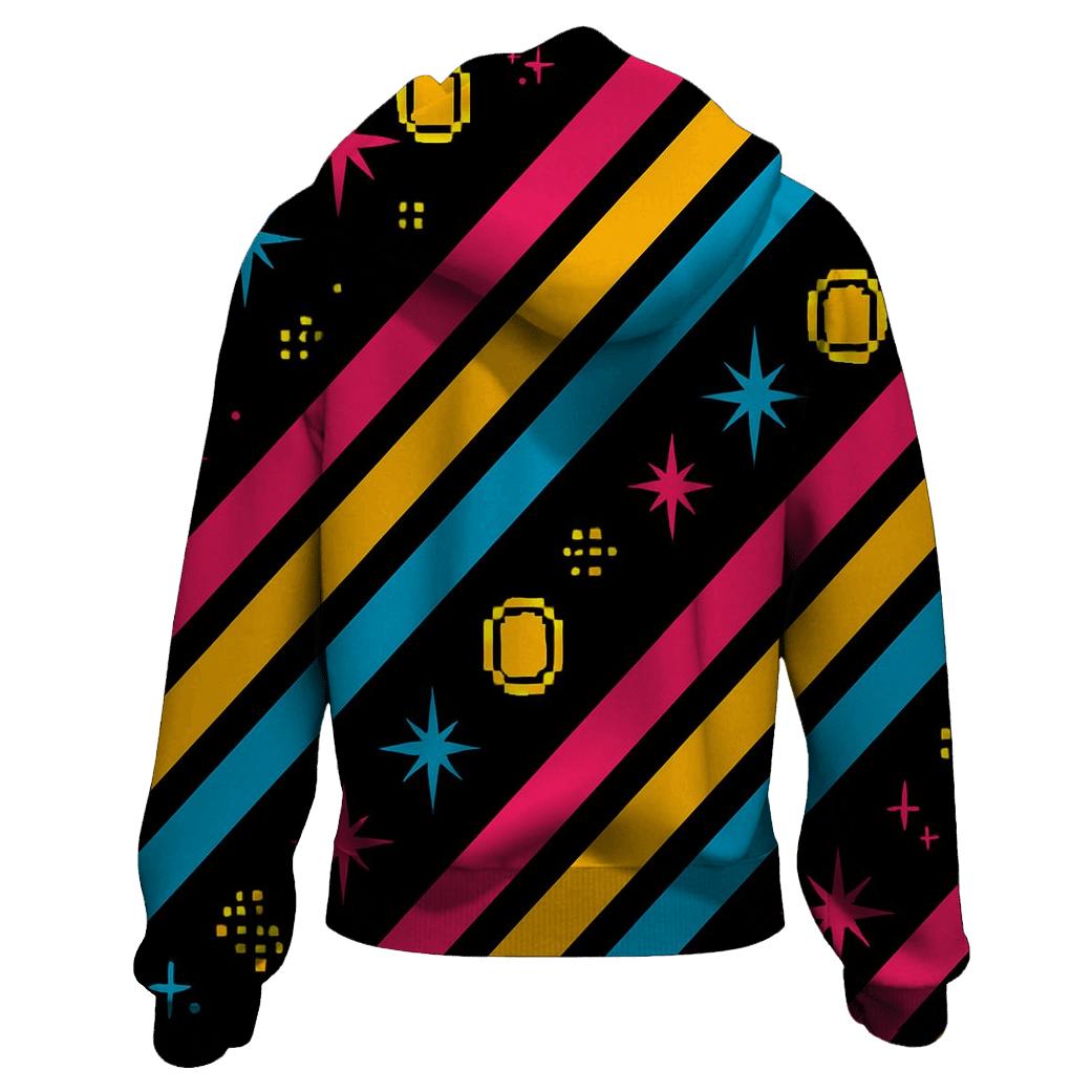 Arcade Cabinet Side Art Stripes custom hoodies