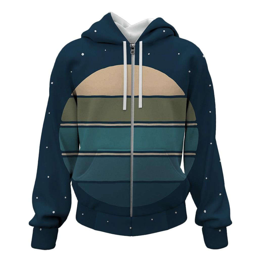 Ring Plane Horizon Bands pullover hoodies