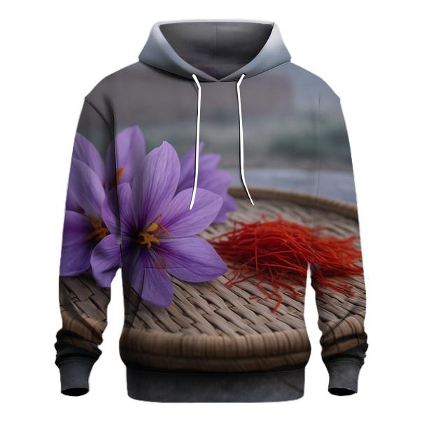 Saffron Crocus Drying Tray At Dawn graphic hoodies