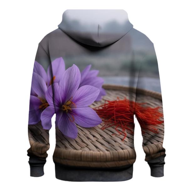 Saffron Crocus Drying Tray At Dawn graphic hoodies