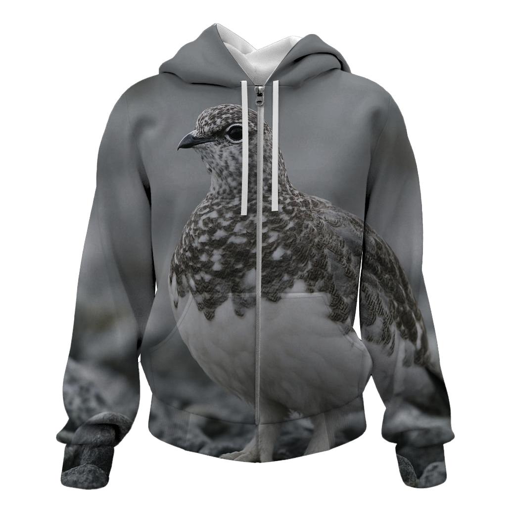 Lichen Stillness Rock Ptarmigan premium hoodies