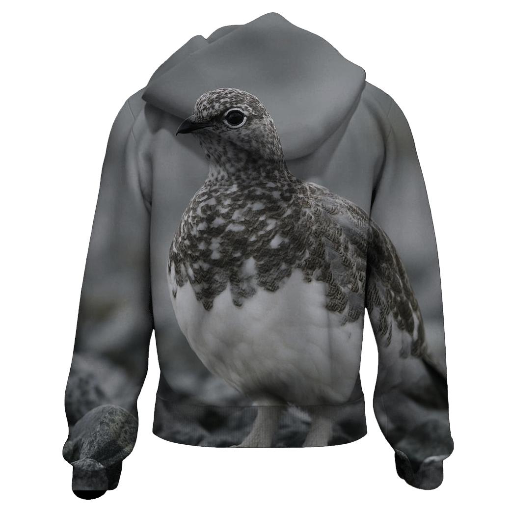 Lichen Stillness Rock Ptarmigan premium hoodies