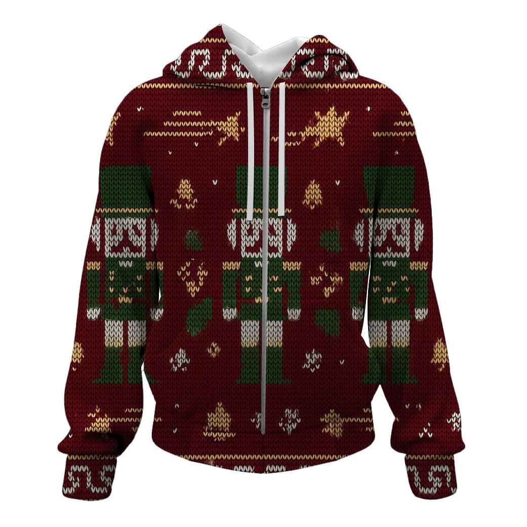 Comet Tail Nutcracker March Pattern heavyweight hoodies