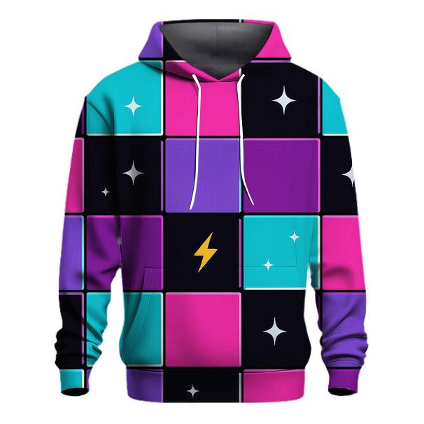 Roller Rink Neon Floor Tiles hoodie designs
