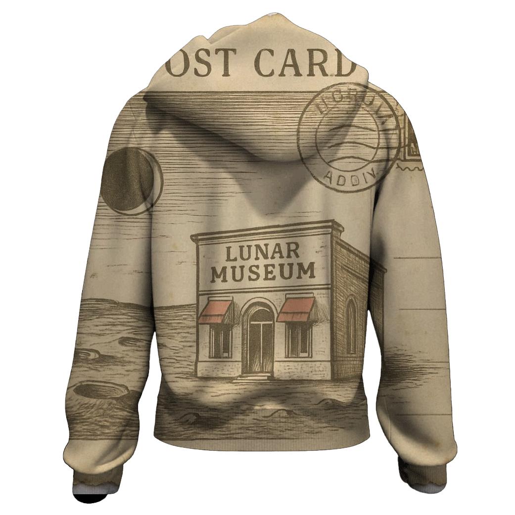 Sepia Postcard From The Moon Museum hoodies fashion