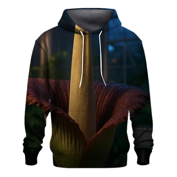 Titan Arum Bloom Night Watch In A Glasshouse zip-up hoodies