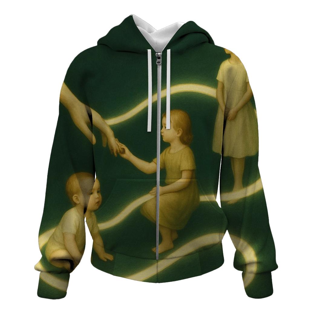 The Name She Whispered A Lifelong Thread Through Every Age zip-up hoodies