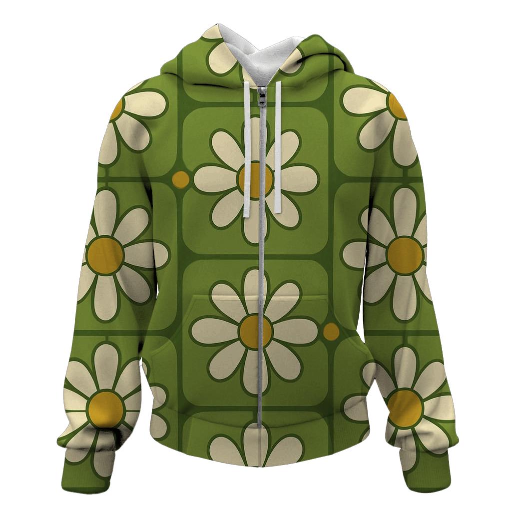 Daisy Tile Kitchen Wallpaper Revival pullover hoodies
