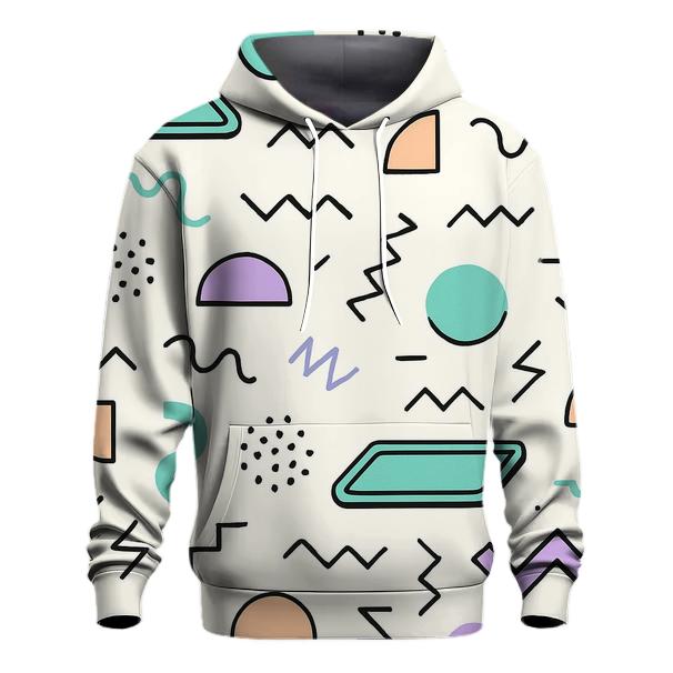 Mall Food Court Geometric Memphis hoodie designs