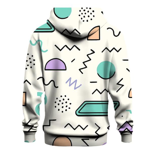 Mall Food Court Geometric Memphis hoodie designs