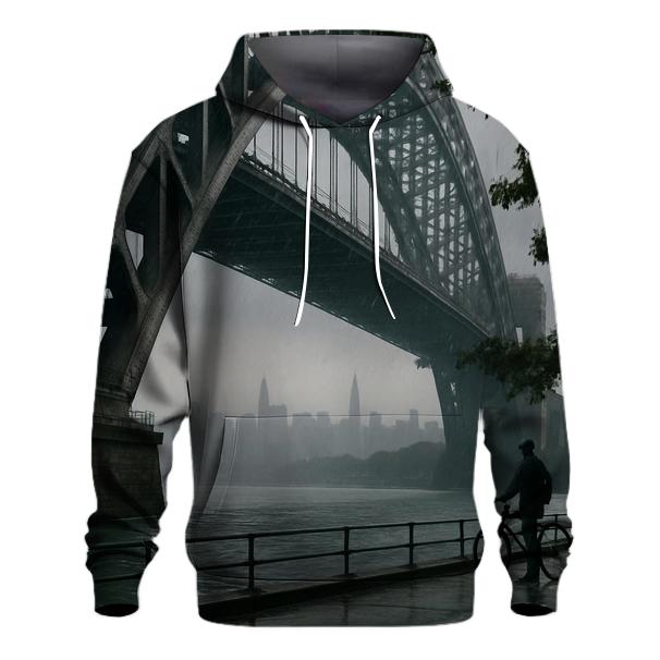 Hell Gate Bridge Rain Veil With Manhattan Far Horizon hoodie styles