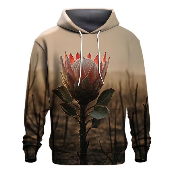 Fynbos Protea After A Coastal Fire heavyweight hoodies