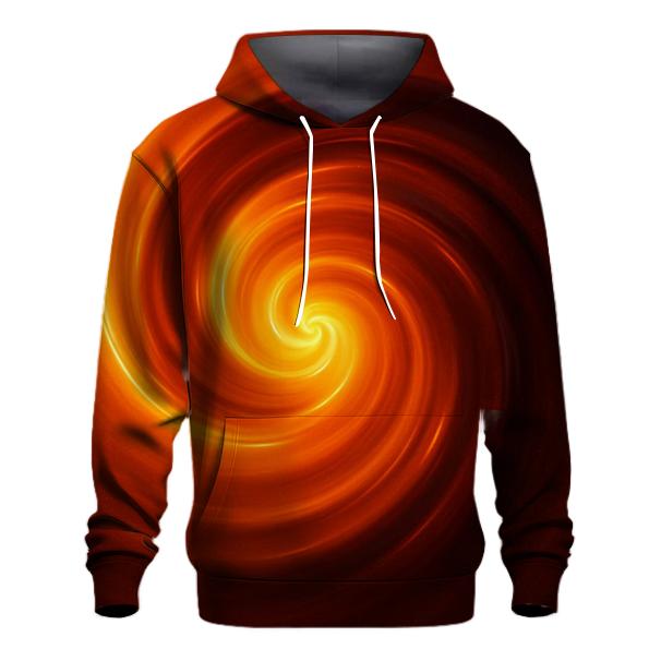 Molten Amber Vortex Gradient zip-up hoodies