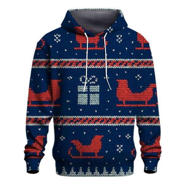 Aurora Sleigh Speedway Pattern designer hoodies