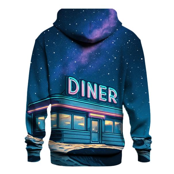 Neon Diner On The Moon designer hoodies