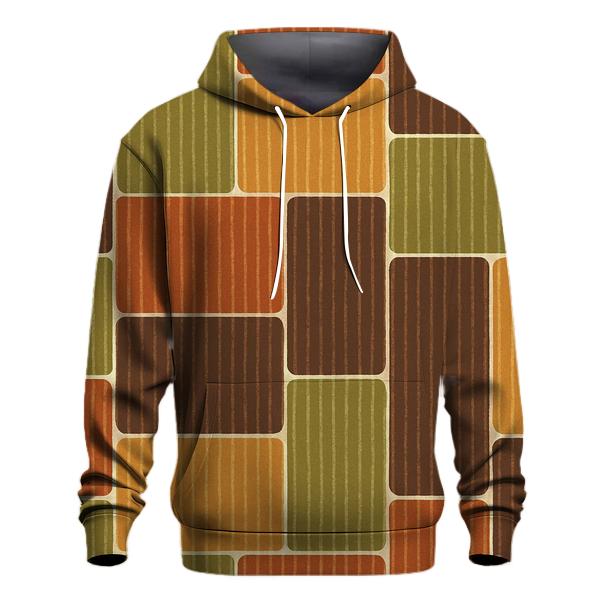 Groovy Corduroy Patchwork Panels embroidered hoodies