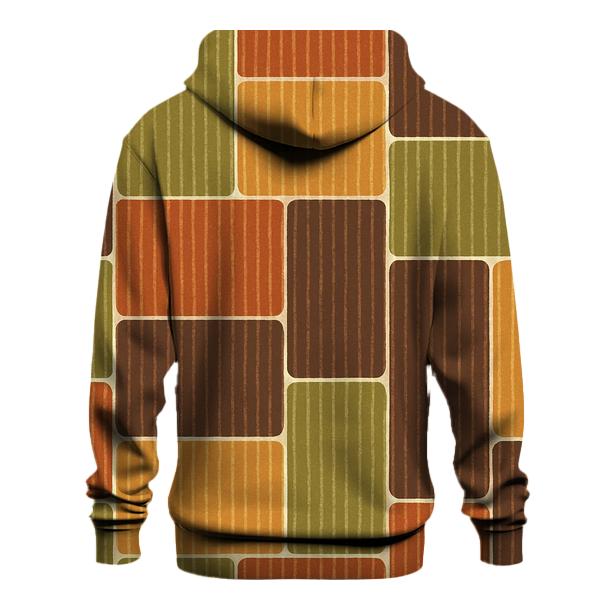 Groovy Corduroy Patchwork Panels embroidered hoodies